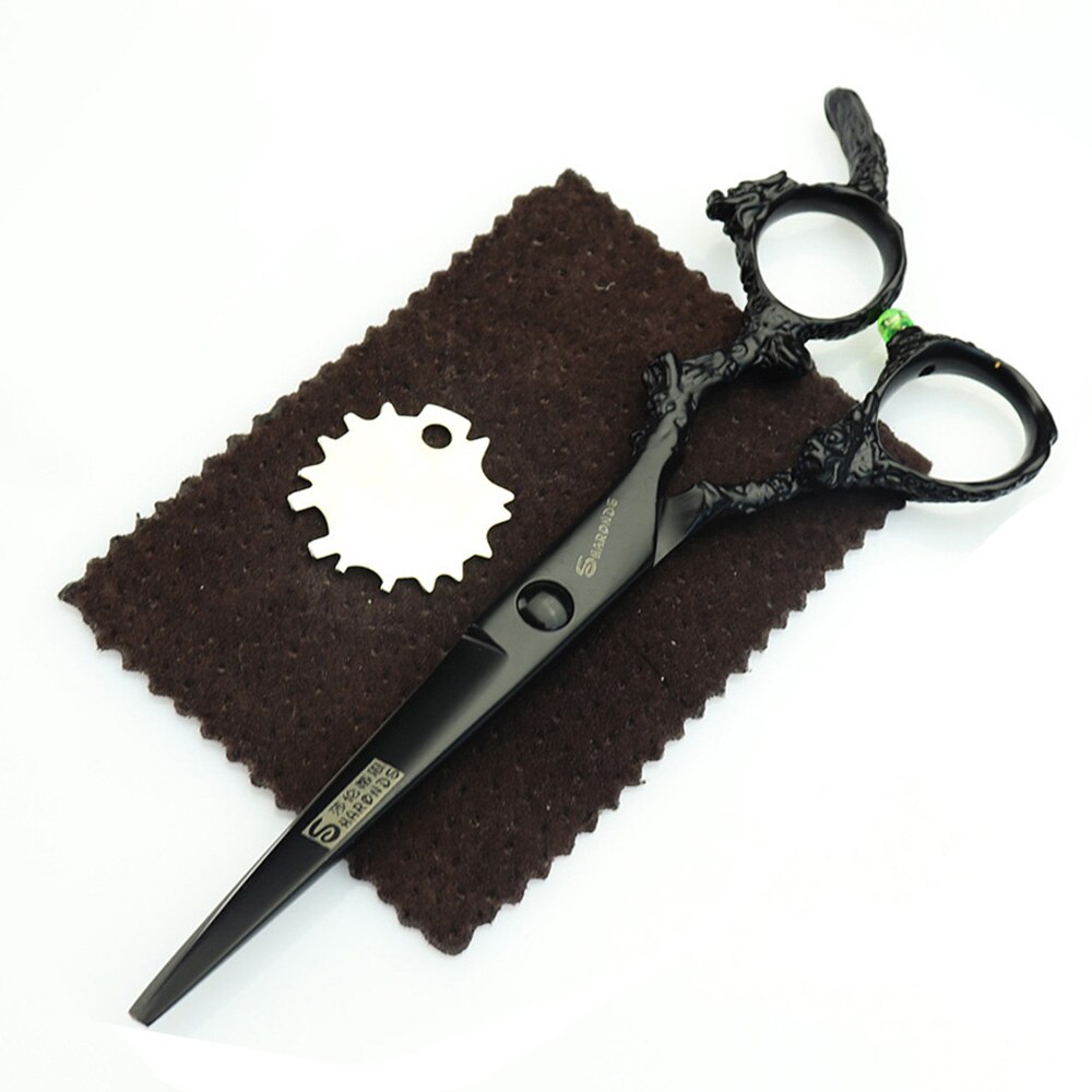 6 inch barber haircut scissors Japan 440c barbershop salon cutting shears thining scissors makas