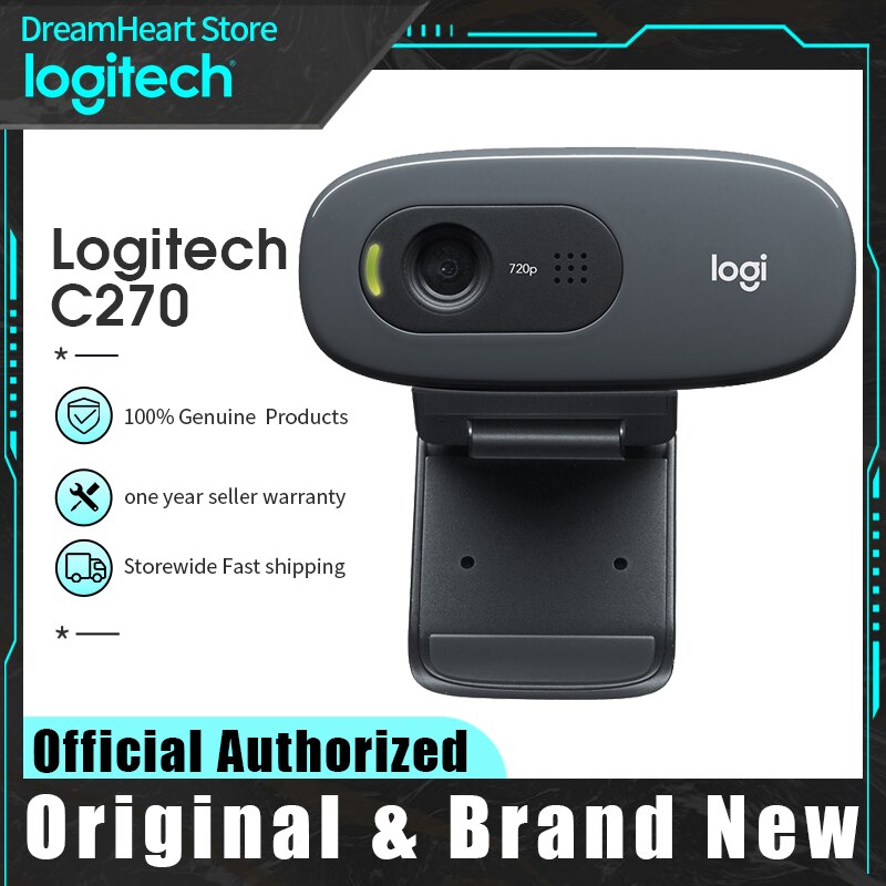 Logitech C270 Webcam Full Hd Vid 720P Video Ingebouwde Microfoon USB2.0 Mini Computer Camera Desktop Of Laptop c270i C310 C270