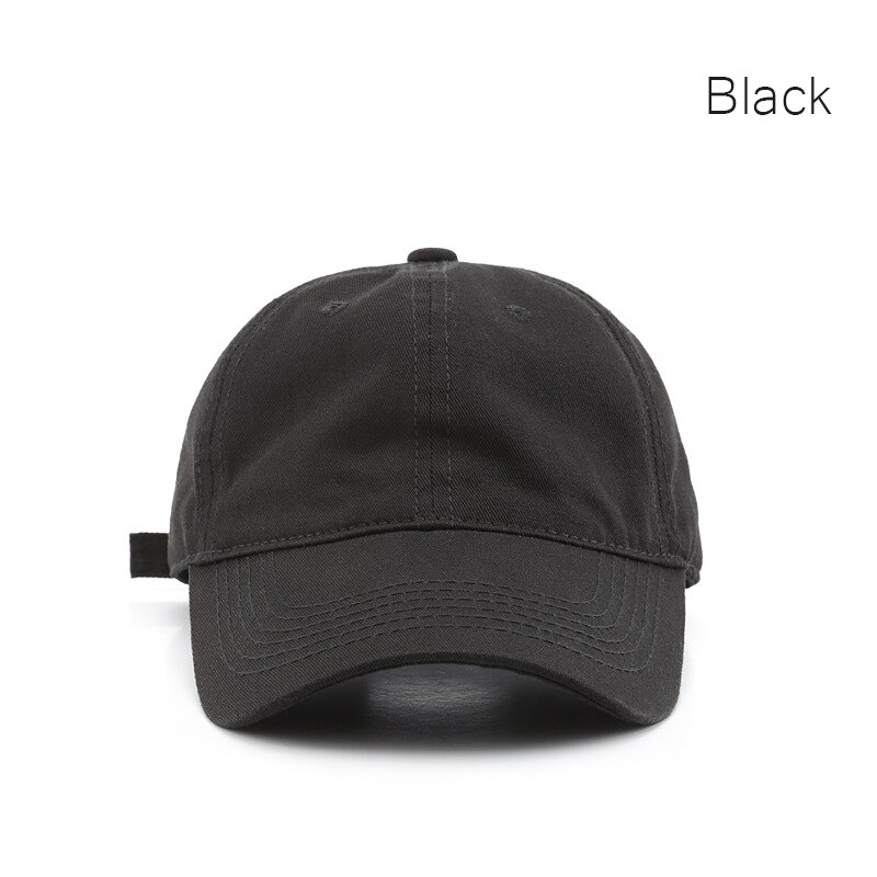 Sleckton Katoenen Baseball Cap Voor Vrouwen En Mannen Mode Snapback Hoed Zomer Casual Zon Caps Soft Top Hoeden Unisex 2022: Black