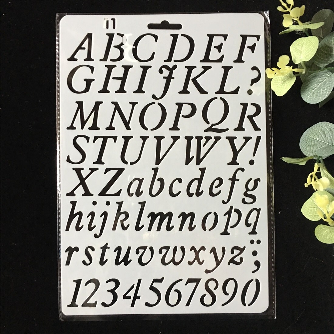 1Pcs Alphabet Letters DIY Craft Layering Stencils Painting Scrapbooking Stamping Embossing Decor Paper Card Template F5171-r2: F5160-11