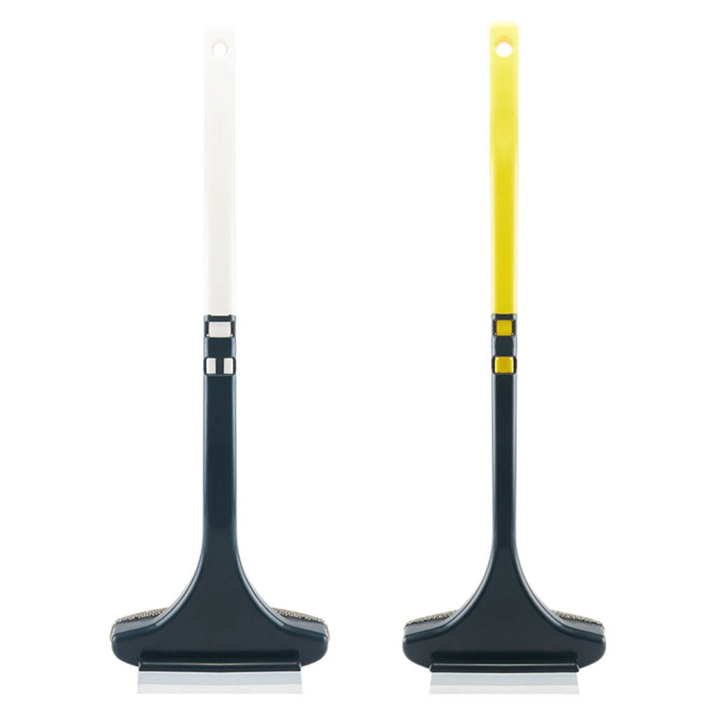 Multifunctional Window Cleaner with Long Handle Non Removable Cleaning Brush Screen Glass Wipper