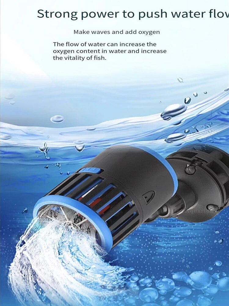 Fish tank wave pump ultra-quiet small surfing manure blowing ring pump wave device diving fish poop pumping device fish tank acc