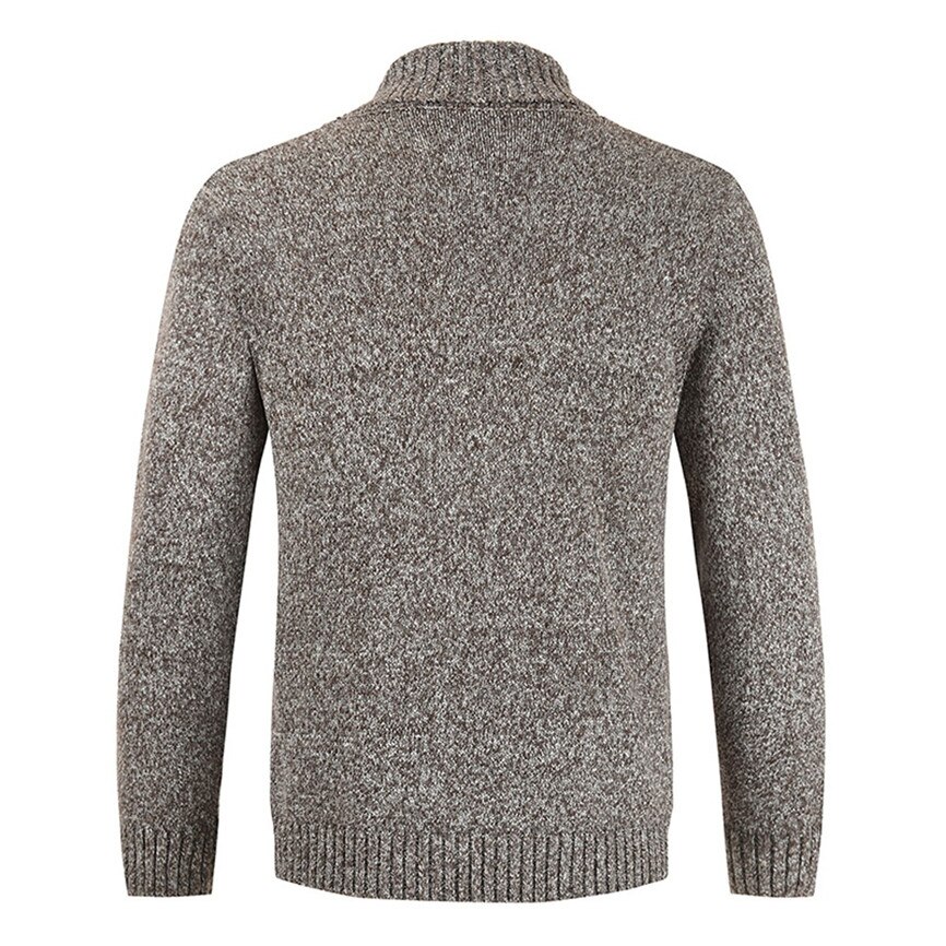 Homme décontracté tricot double boutonnage couleur unie veste Cardigan à manches longues Basical tricoté chandail manteau