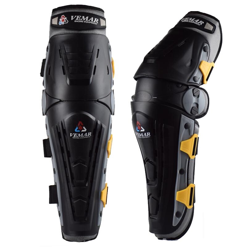 Vemar Kniebeschermers Mannen Motorfiets Bescherming Armor Flexibele Knie Guard Motorcycle Kneepads Protector Katoen Hard Shell Hard Dragen: Black