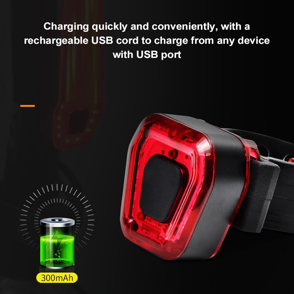 Fiets Licht Fietsen Fiets Achterlicht Fietsverlichting Usb Opladen Mtb Road Waterdichte Achter Fiets Licht Zaklamp
