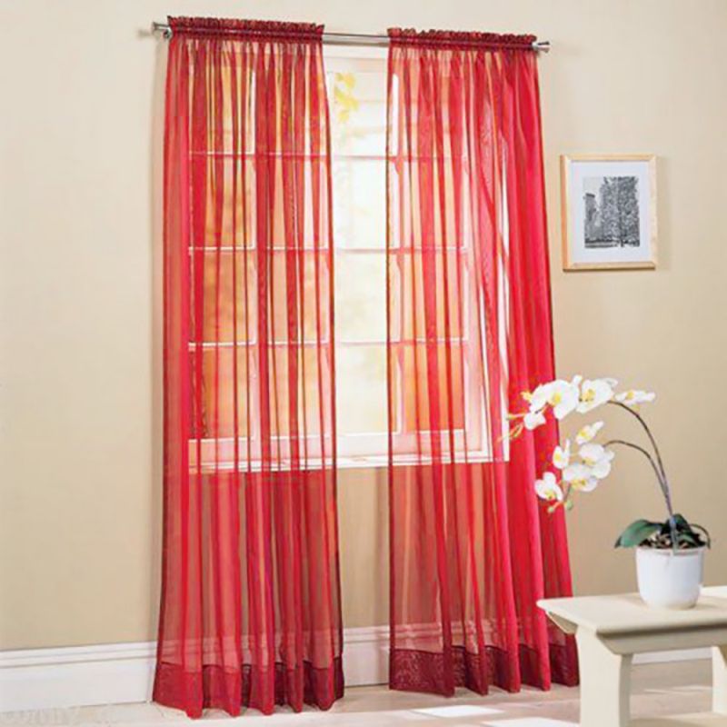 1pc 100*200cm Neue Einfarbig Voile Schiere Vorhang Panel Fenster Vorhänge Europa Fenster Tüll Vorhänge Wohnzimmer zimmer Dekoration: NO.10