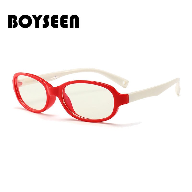 Boyseen dreng og pige anti-blå børne optiske briller silikone børn flad spejl briller stel briller 005