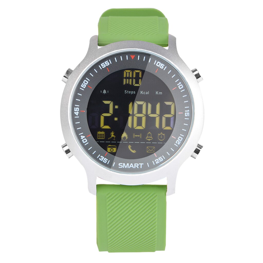 Mannen Smartwatch Stappenteller Android Telefoon Bluetooth Outdoor Zwemmen Sport: Green