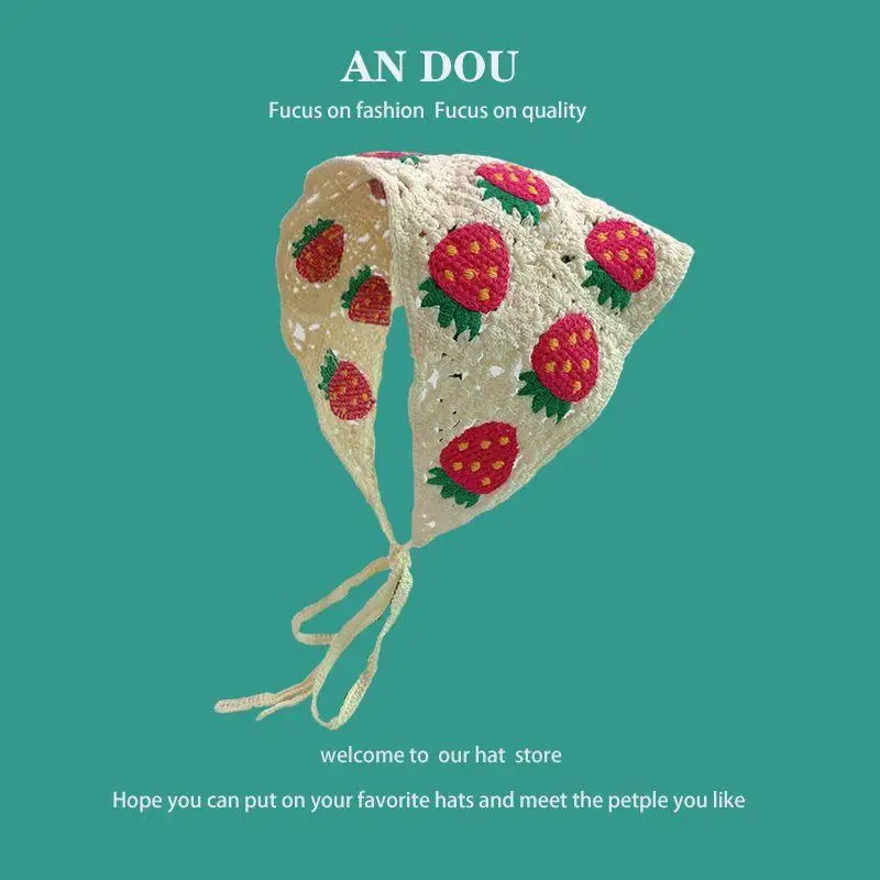 Blanc tissé dentelle florale cheveux écharpe enveloppes femmes rétro Triangle foulard chapeau voyage dentelle cheveux écharpe bandeau cheveux accessoires: Rouge