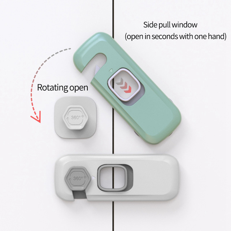 Children Security Protector Kids Drawer Safety Locks Baby Care Multi-function Door Lever Lock Child Cupboard Cabinet Door Lock