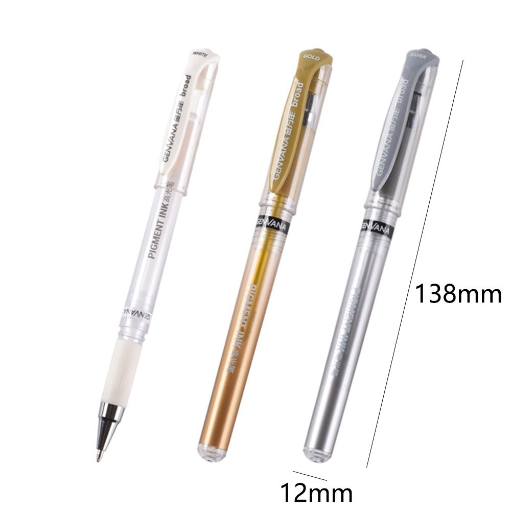 1Pc 1.0mm Japan Sakura Gelly Roll Gel Ink Pen Set Gold White Silver Metallic Sketch Highlight Marker Pen Drawing Art Supplies
