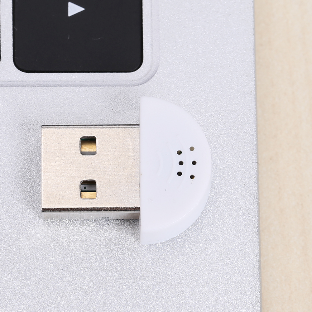 Adaptador de audio de micrófono USB portátil Conexión directa para computadora PC