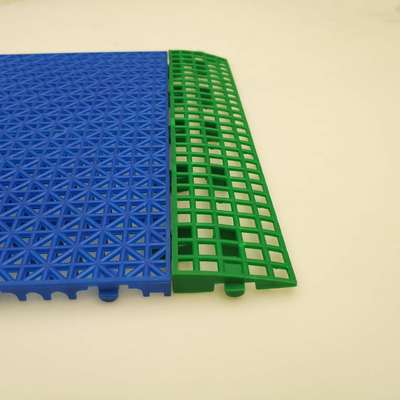 10 x 10 i diy skjøteteppe teppe tykt pvc antiskli hul matte kjøkken dårlig dårlig dusj dekk balkong basseng dreneringsmatter: Hjørne