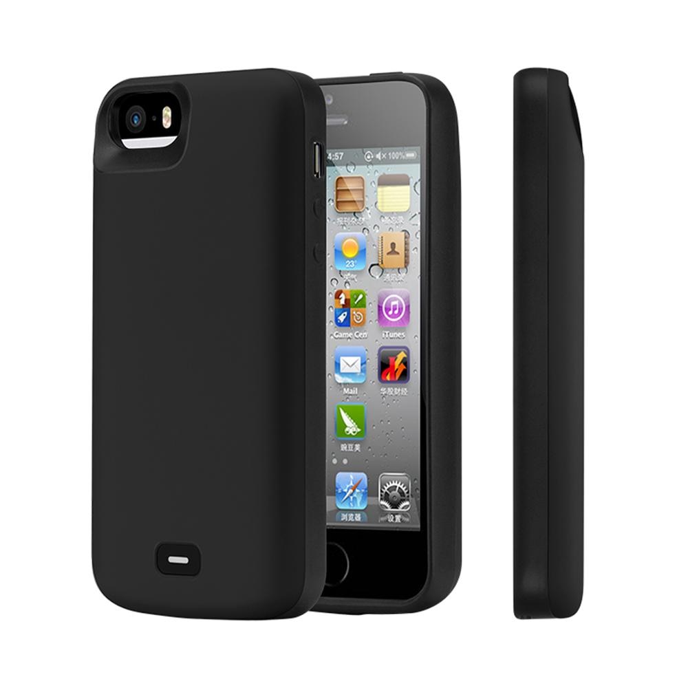 4000 mah batterijlader voor iphone 5 5s se 5500/8000 mah powerbank voor iphone 6 6s 7 8 plus mobiele telefoonhoesje oplader