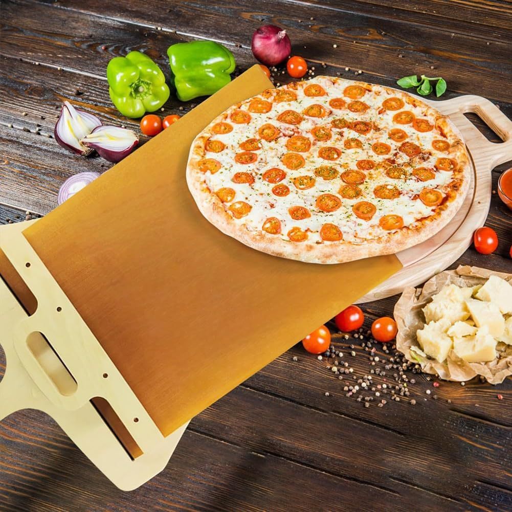 Glijdende Pizza Schil Shovel Opvouwbare Handgreep Transferbak Pizza Spatel Brood Bakgereedschap Keuken Aaccessories Gadgets