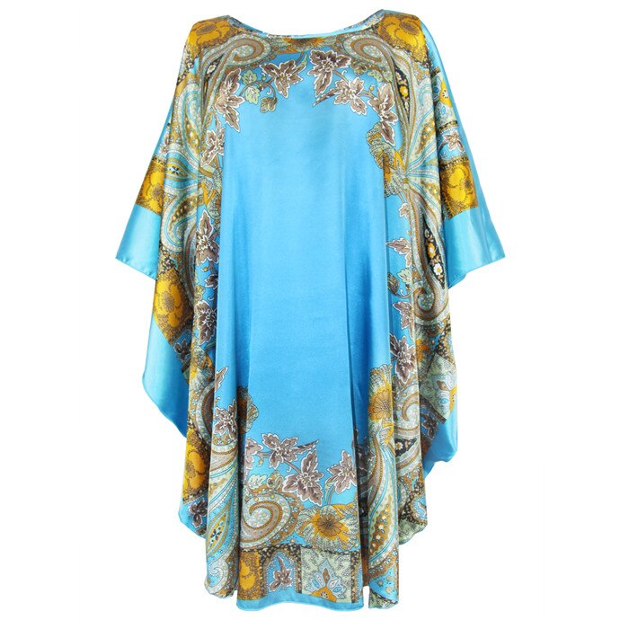 Dam rayonrock morgonrock kvinnor sovkläder nattlinne stor storlek hemklänning vintage kaftan klänning nattskjorta nattskjorta: 24