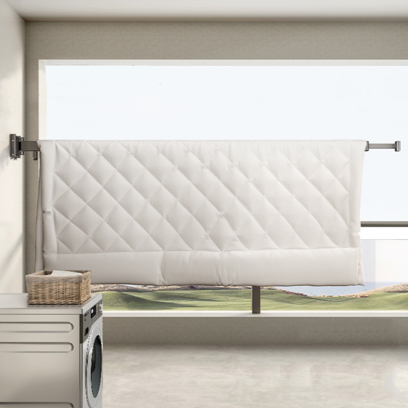 Tendedero de ropa, tendedero plegable de aleación de aluminio, tendedero plegable montado en la pared, colgador para secadora de ropa que ahorra espacio