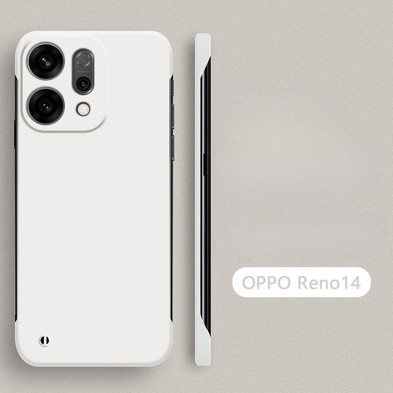Husă de telefon ultra subțire, fără ramă, mată 14 rezistentă la șocuri, fără margini 14 pentru oppo reno 14 13 5g: Abs / Clar