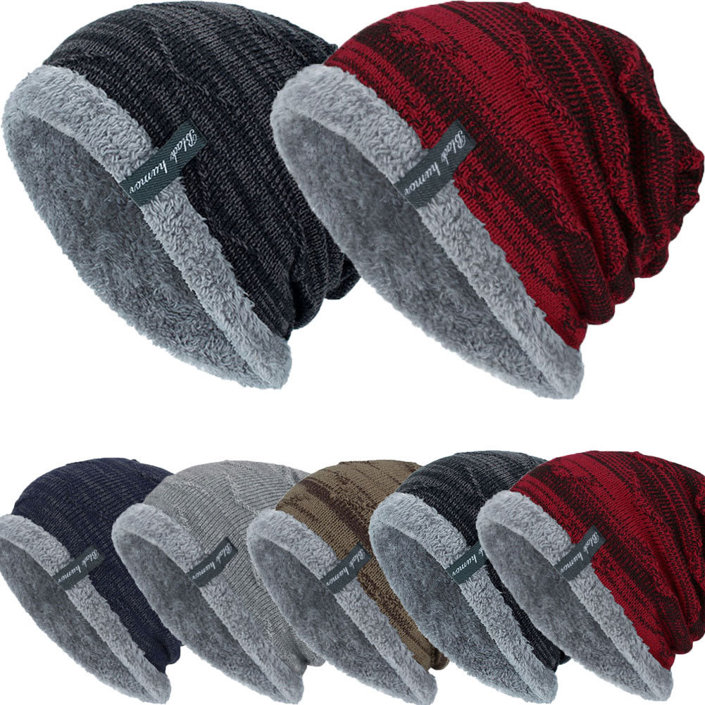 Warm Wintter Cat For Women And Men Unisex Plush Knitted Baggy Beanie Knit Hat Snow Caps Elastic Free Szie