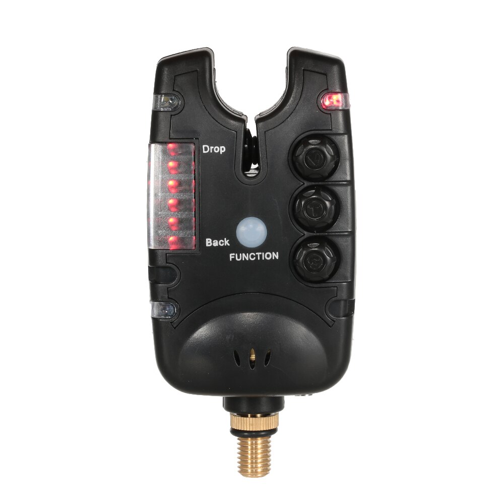 Lixada Fishing Alarm 6 LEDs Fishing Alerts Bite Alarm Pesca Indicator Sound on Fishing Rods Tackle Gear Tone Volume JY-28 Carp: Red