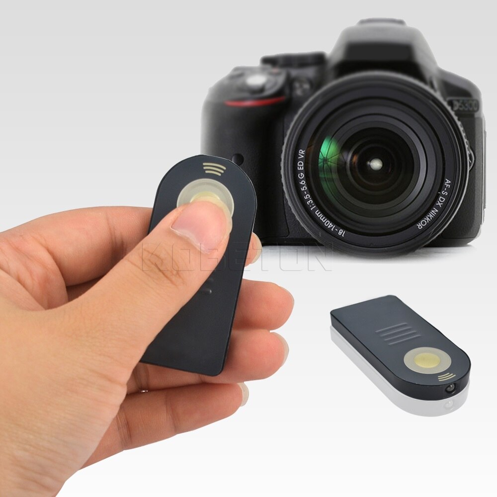 Kebidu zelfontspanner Digitale Bluetooth IR Draadloze Infrarood Ontspanknop Afstandsbediening voor Nikon DSLR Camera Zwarte Kleur