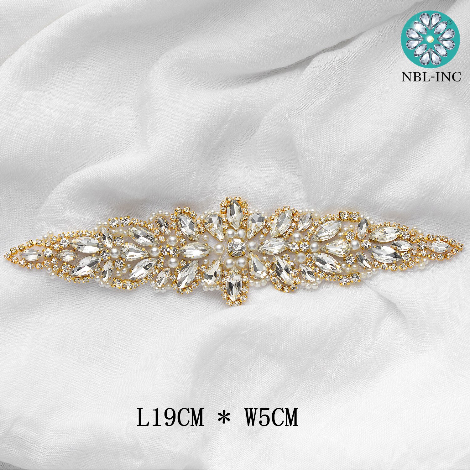 Cinturón de apliques de novia de cristal dorado y rosa, accesorios de vestido de novia, WDD0974, 1 ud.