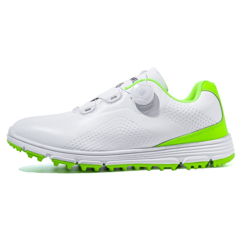 Waterproof Golf Shoes Men Walking Shoes Outdoor Grass Anti Slip Golfing Footwear Male White Athletic Sneakers: BaiLu / 9.5