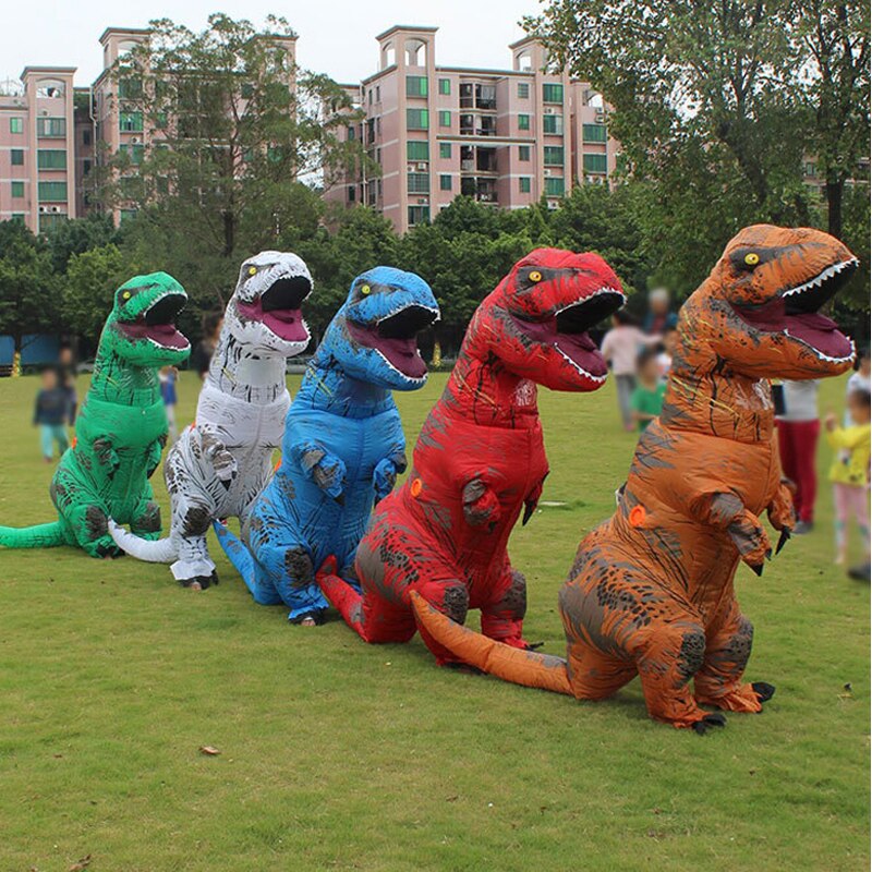 T-rex Dinosaure déguisement gonflable mascotte Deguisement Halloween Pour Animaux Cosplay Dinosaure