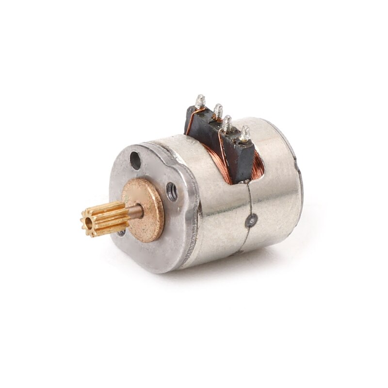 10 Pcs 3-5v Dc 2 Phase 4 Wire Dia 8mm Dc Stepper Motor Micro Stepping Motor for Digital Products Camera Size 8*9.5mm