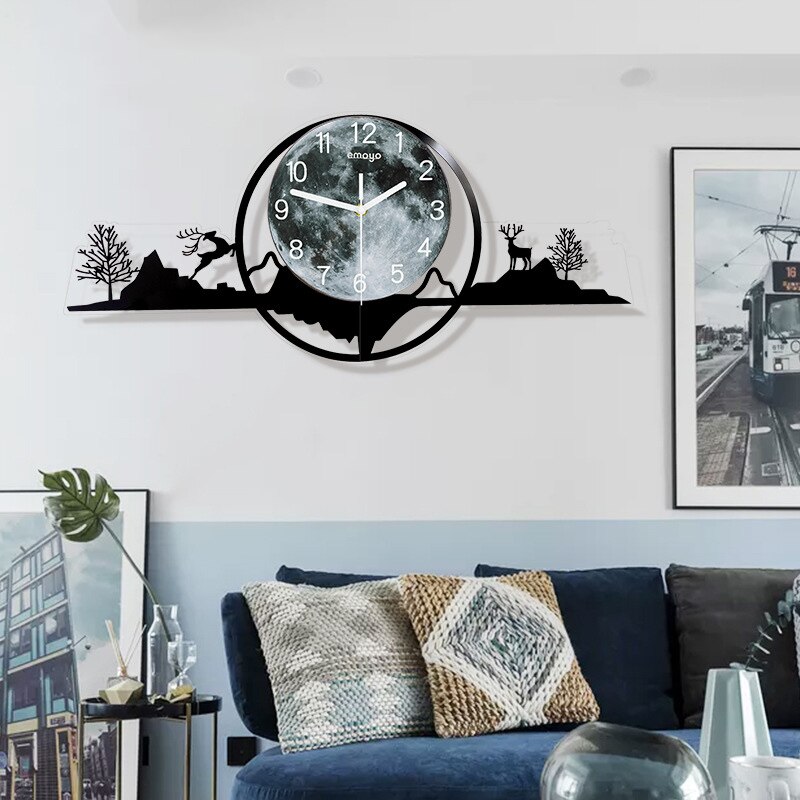 Floating Clock Digital Wall Clock Luminous Wall Clock Modern Decorate For Office Bedroom Living Room Decoracion Salon Casa