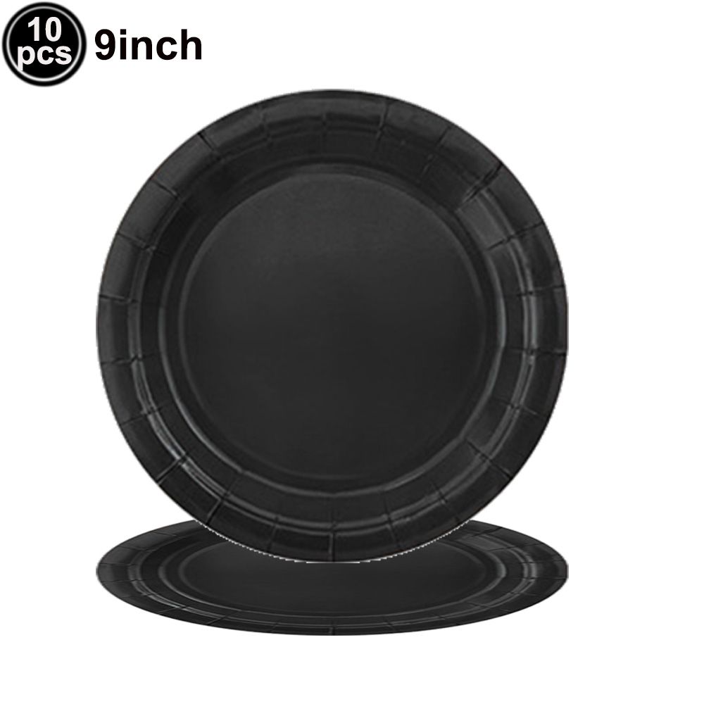 Suministros de negros, juego de vajilla desechable, platos, tazas, servilletas, bolsa, mantel para decoraciones para de cumpleaños y boda: Amarillo fluorescente