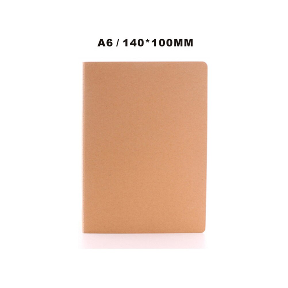 12Pcs A6 Kraft Notebooks Kraft Brown Blank Pages Blank Cover Kraft Journals