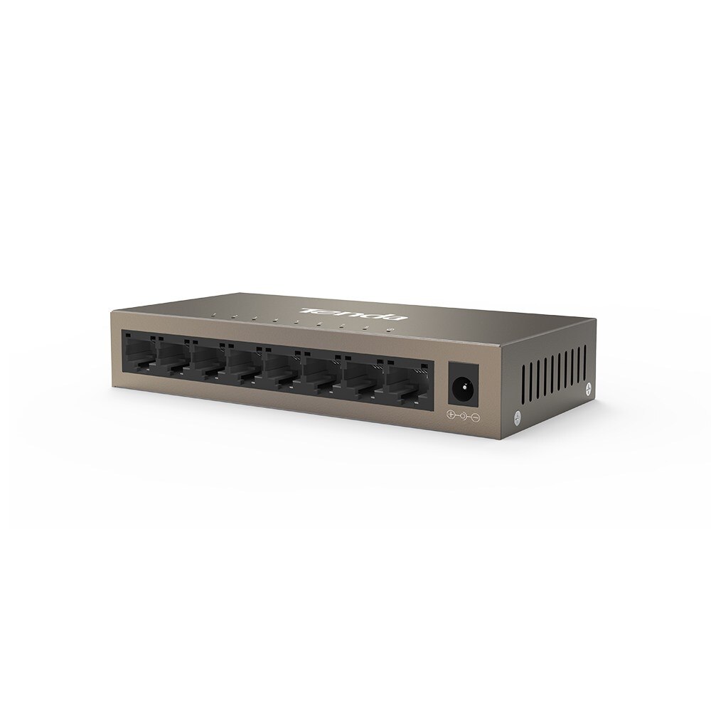 8-Port Full Gigabit Desktop Ethernet Switch TEG1008M Kmo/Security Monitoring Muur Opknoping Ijzer Shell Plug En Play
