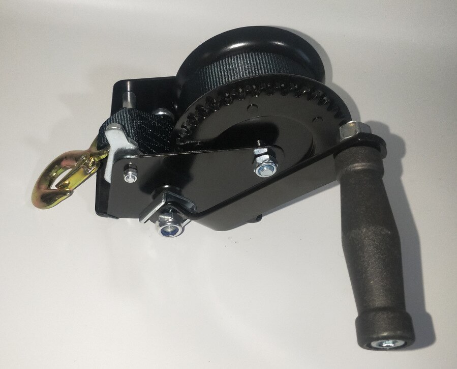 1200 lbs czarna taśma wyciągarka ręczna wyciągarka długość 10m