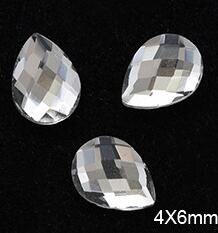 16 Stijl S/L-Steentjes, Speciale Vormige Non Fix Steentjes, 20Pcs Plaksteen, crystal Clear Nail Art Rhinestones: color3