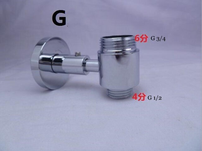 Three-way Water Diverter T-shaped Adapter Shower Diverters Connector Toilet Bidet Water Separator Faucet Splitter Valve: G