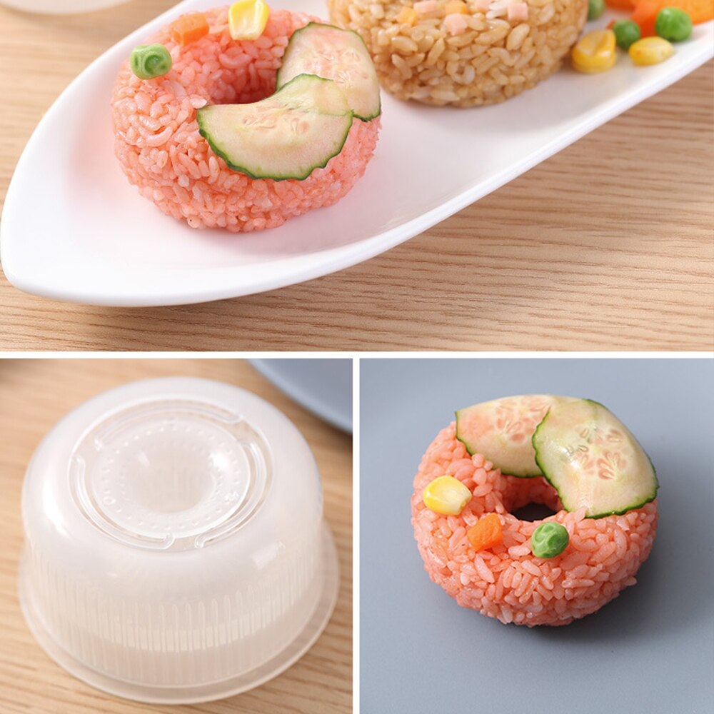 Plastic Doughnut Sushi Mold Kitchen Tools Sushi Maker Rice Molds Vegetable Meat Rolling Tool DIY Cooking Tools