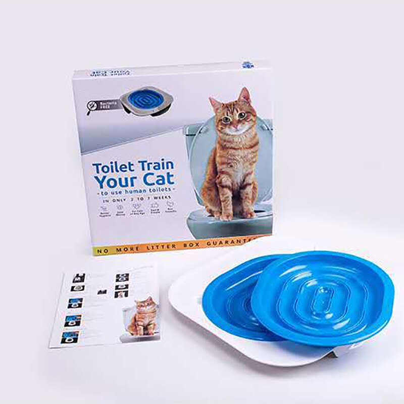 Katze Toilette Ausbildung Bausatz Haustier Wurf Kasten Tablett einstellen Katzenstreu matt Katzen Wc Trainer Wc Haustier Sauber Trainning werkzeug: Typ B