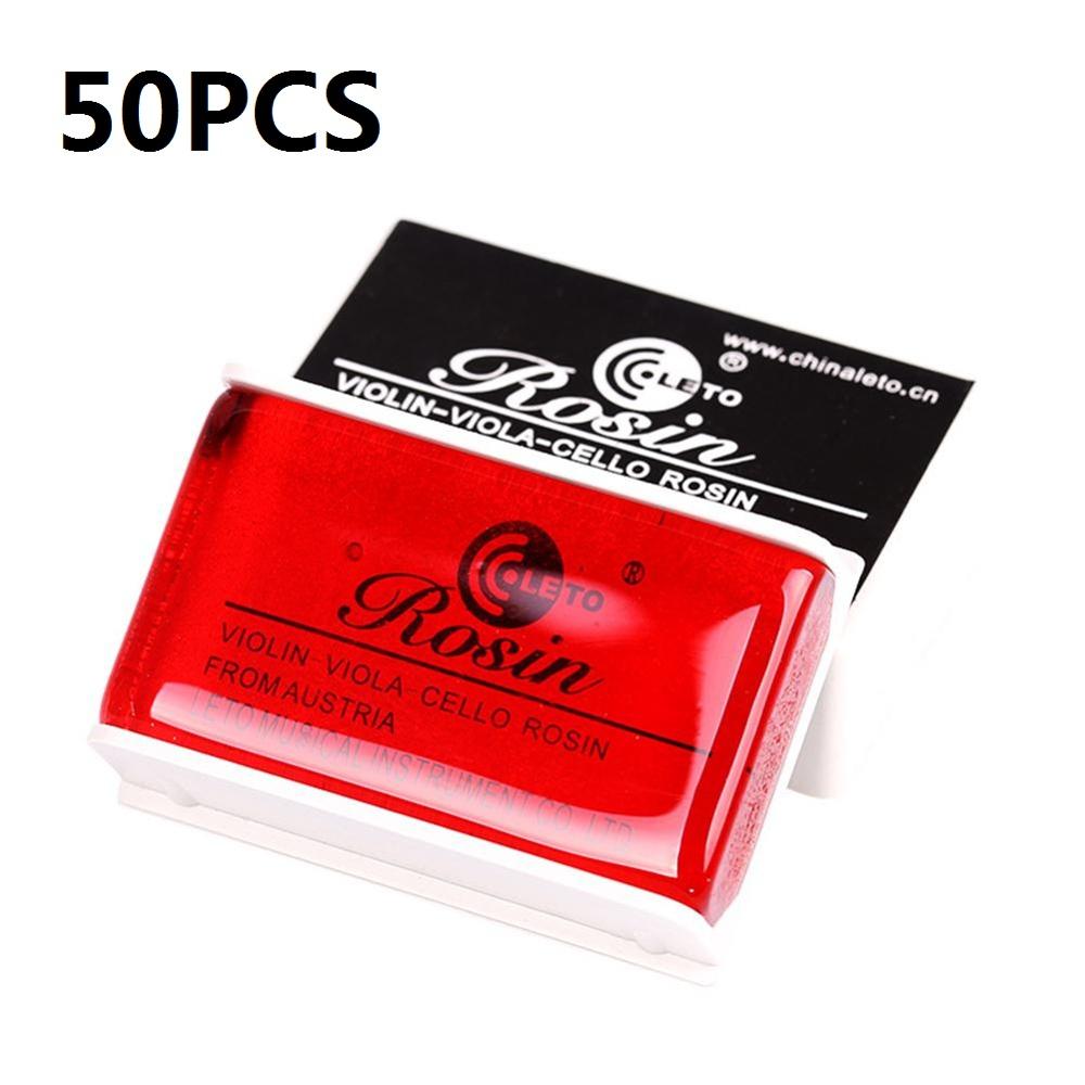50pcs Rosin Resin for Violin Viola Cello Erhu Bowed String Musical Instrument Useful 603，Well pack to defend damage: Default Title