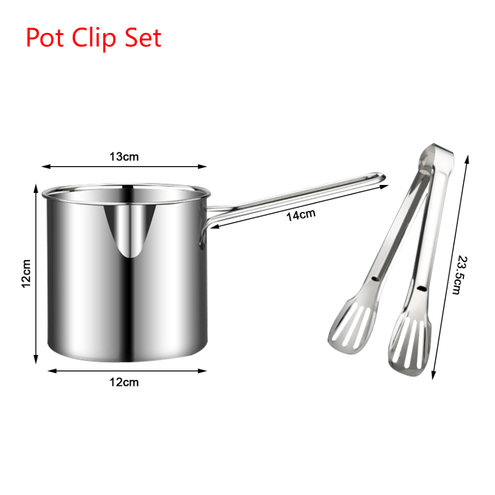 1200Ml Keukenfriteuse Met Zeef Frituurpot Bakpot 304 Roestvrijstalen Tempura Friteuse Pan Voor Gebakken Kip Kookgereedschap: Rood