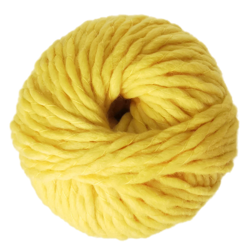 6mm 100G Thick Imitated Wool Needle Thick Woolen Thread Hand-knitted Woolen Blanket: 02 Warm Yellow
