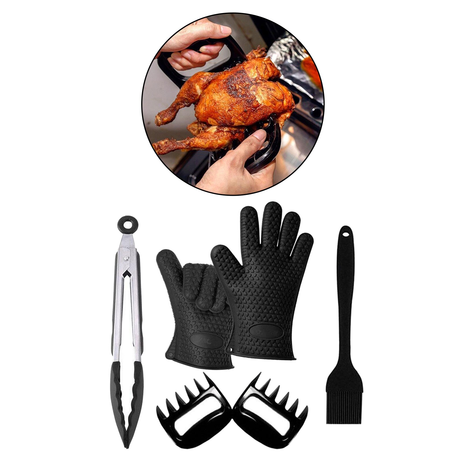 Kit de cocina para asar carne, pinzas para asar y asar: Style 1