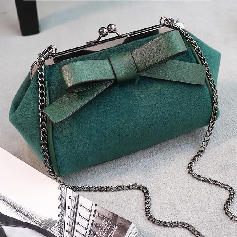 Anawishare kvinnor axelväskor bow crossbody väskor för kvinnor messenger bags gröna kvinnor handväskor bolsos mujer