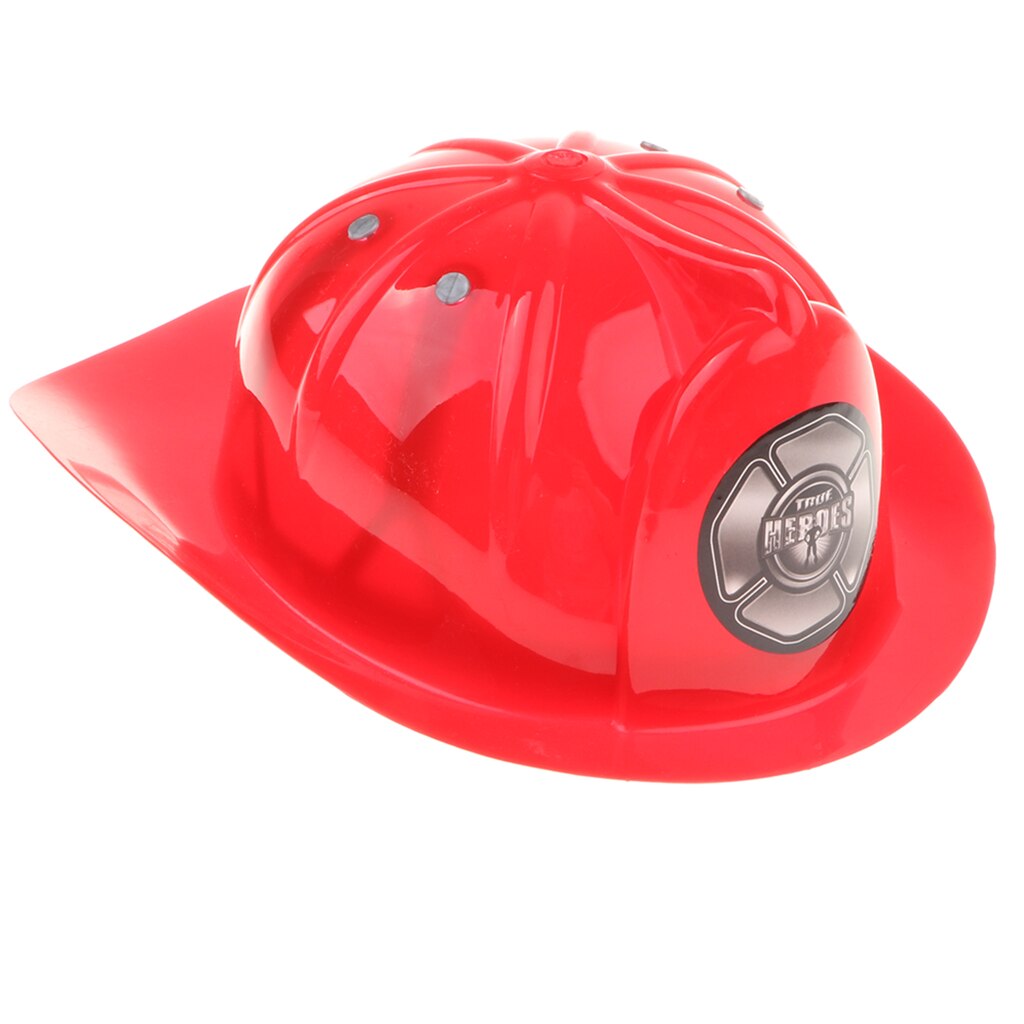 Firefighter Helmet Hat Kid Fireman Role Pretend Play Fancy Dress Educational