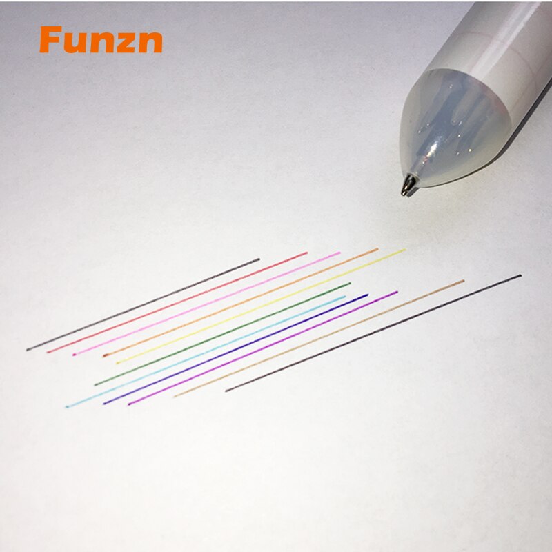 Funzn 0.5 mm 10 colors ballpoint pens for writing Chancellery simple office school supplies ball pen luxury nurses