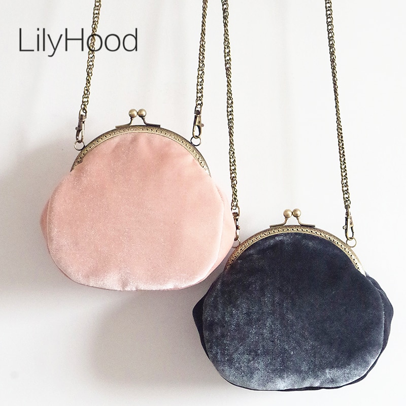 Sac à bandoulière en velours pour femmes, petit sac à bandoulière cadre Vintage rétro Chic Chic, sac à bandoulière classique de soirée, pochette pour téléphone portable avec chaîne