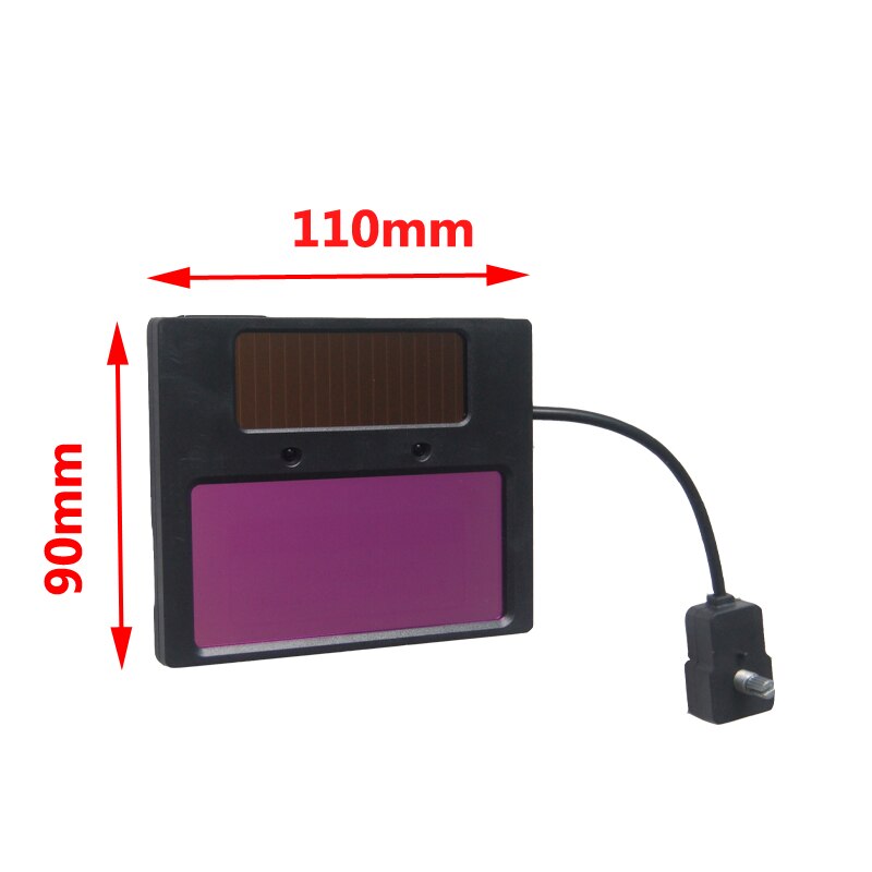 Gratis svejsehjelm glas solar auto mørklægning lcd filter din 9/13 justering plast udskiftning maske