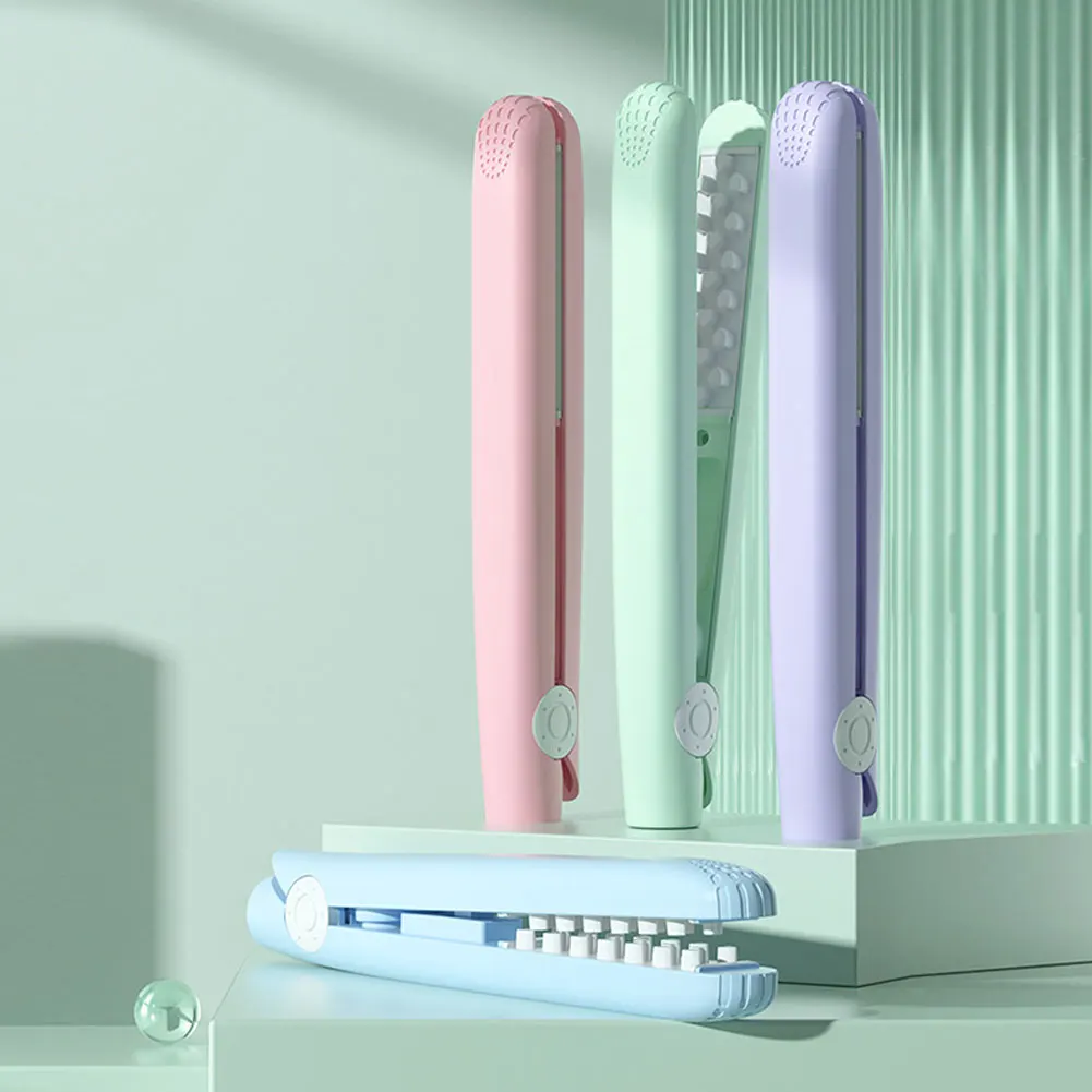 Plancha rizadora de pelo esponjosa, rizador portátil inteligente de temperatura constante, herramienta eléctrica de estilo de cabello de larga duración