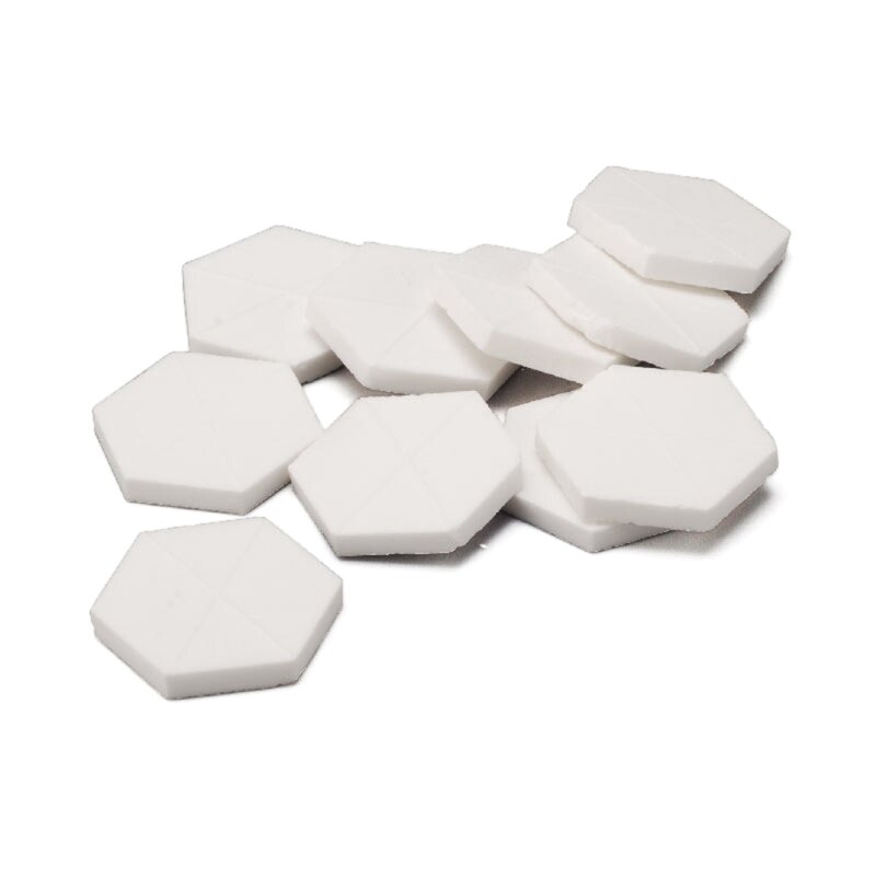 20pcs Ceramic Coral Frag Disks Pure White Coral Base Support Aquarium Coral Reef