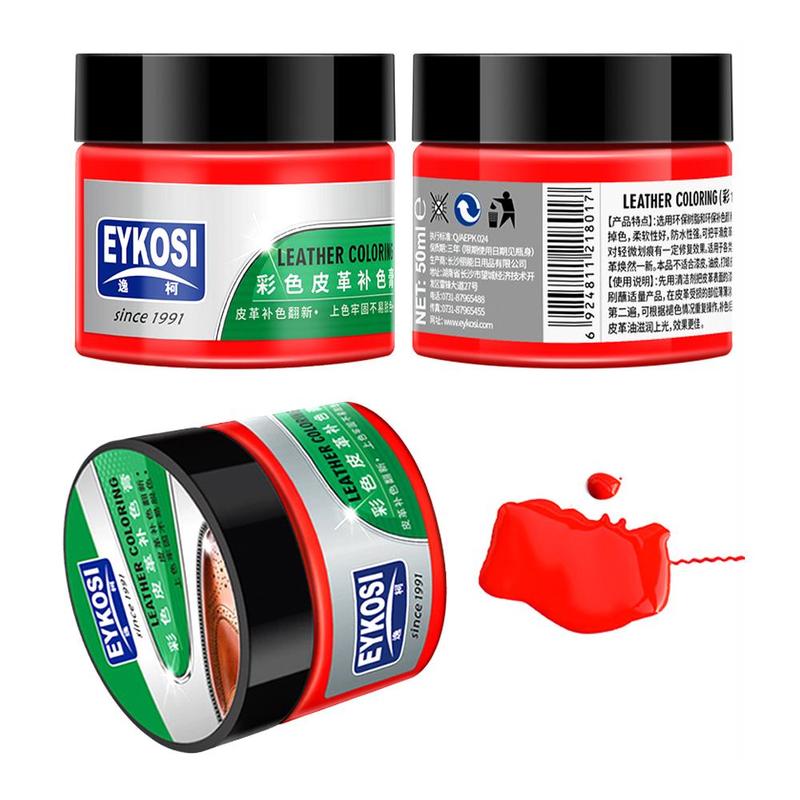 50ml Leather Stain Repair Sofa Refurbished Leather Shoes Paste Color Paint Complementary B2O0